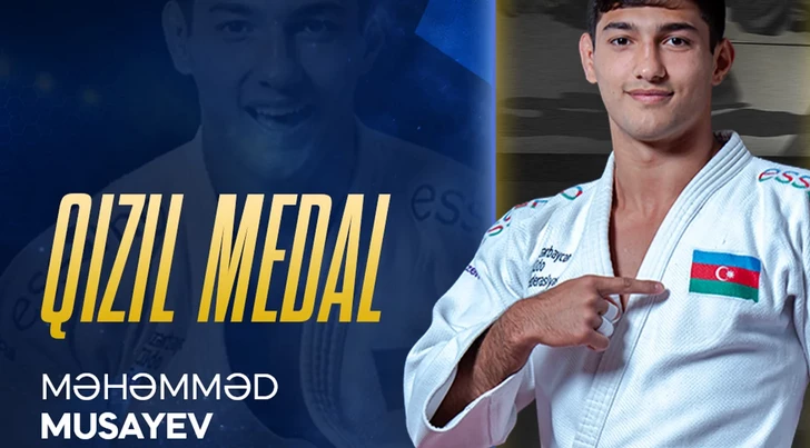 Мохаммед Мусаев завоевал второе золото Азербайджана на чемпионате Европы по дзюдо