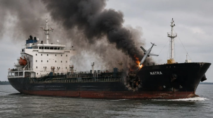 Судно с азербайджанскими моряками, атакованное БПЛА около Одессы, прибыло в порт Румынии