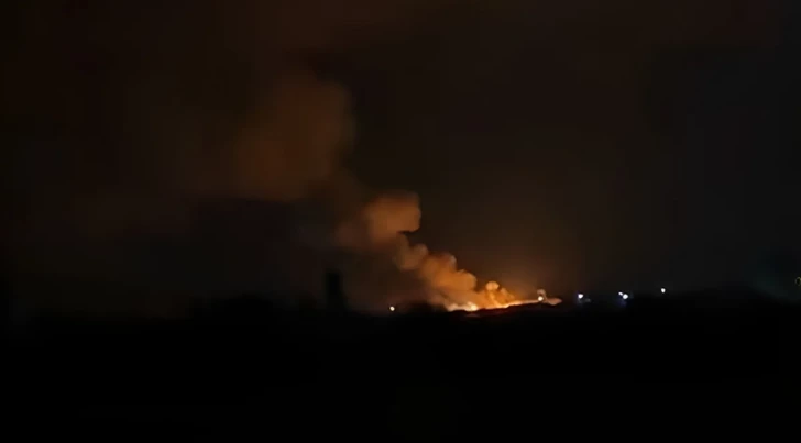 В Гёранбое вспыхнул крупный пожар