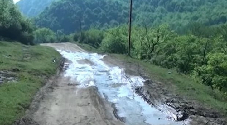 Жители лянкяранских сел жалуются на плачевное состояние дороги