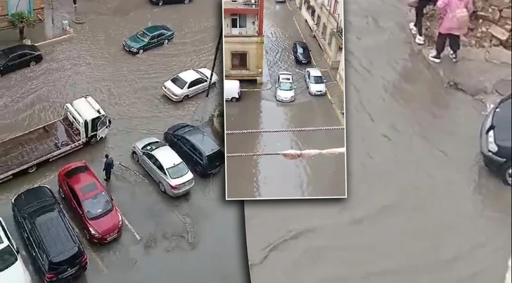 Дожди превратили улицы Хырдалана в реки