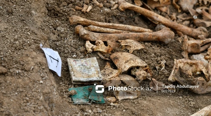 На освобожденных территориях обнаружены фрагменты костей, предположительно принадлежащих человеку