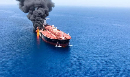 ВВС США нанесли ракетный удар по нефтяному танкеру в Оманском заливе за перевозку иранской нефти