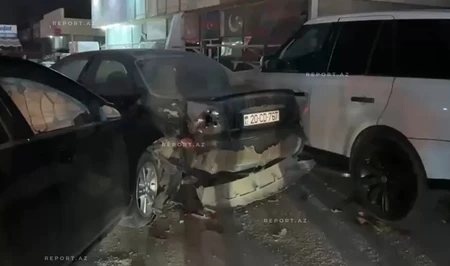 В Абшеронском районе произошло цепное ДТП