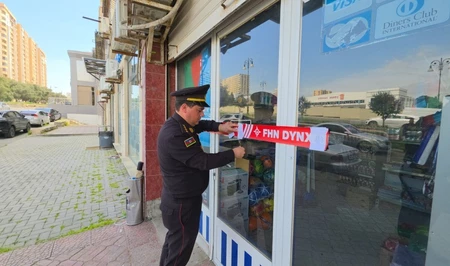 В Баку закрыли оптовый продуктовый магазин из-за нарушений пожарной безопасности