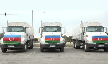 Haber Global подготовил репортаж об отправке гуманитарной помощи из Азербайджана в Иран