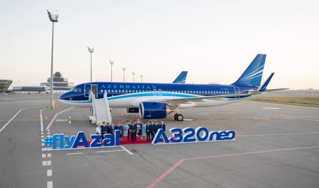 AZAL продолжает обновление флота: второй новый Airbus A320neo прибыл в Баку в этом году