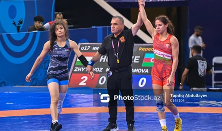 Азербайджанская спортсменка Фатима Байрамова проиграла в утешительном поединке на ЧМ U-17