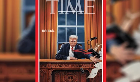 Time вернул Трампа в Овальный кабинет на новой обложке