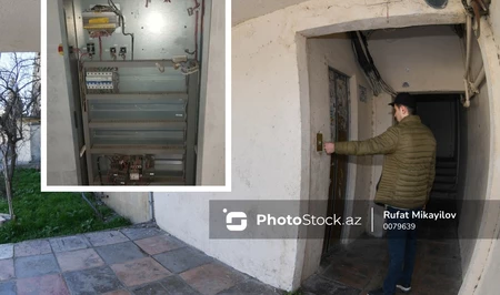 Жители девятиэтажки в Баку месяц живут без лифта из-за кражи оборудования