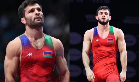 Эльданиз Азизли и Санан Сулейманов вышли в финал ЧМ по борьбе в Астане