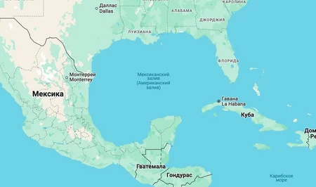 Мексика подала в суд на Google за изменение названия Мексиканского залива
