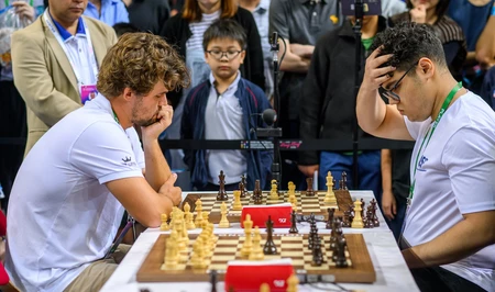 Айдын Сулейманлы обыграл Магнуса Карлсена на командном чемпионате мира в Китае
