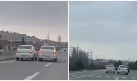 Устроившие гонку на трассе Баку-Шамахы водители задержаны