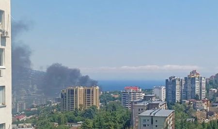 В порту Ялты зафиксированы стрельба и крупный пожар