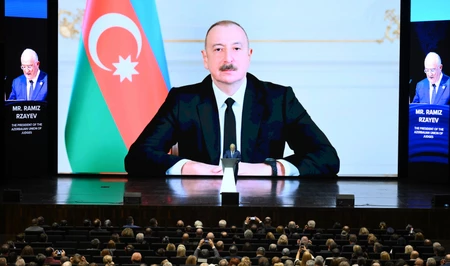 67-я Генеральная ассамблея Международной ассоциации судей: Ильхам Алиев обратился к участникам