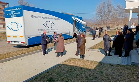 В Джебраиле проводится мобильное офтальмологическое обследование для граждан