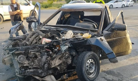 В Огузе произошло тяжелое ДТП, есть пострадавшие