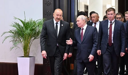 Ильхам Алиев и Владимир Путин кратко пообщались в кулуарах встречи в формате «ШОС плюс»