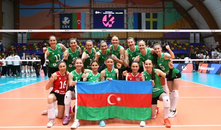 Женская сборная Азербайджана по волейболу переиграла команду Северной Македонии в Евролиге