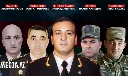 Сегодня годовщина гибели Полада Гашимова и четверых военнослужащих
