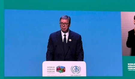 Вучич отметил значительный прогресс Азербайджана на Саммите лидеров в рамках WUF13 в Баку