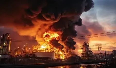 В Краснодарском крае России обломки беспилотника повредили НПЗ и дома: есть пострадавший