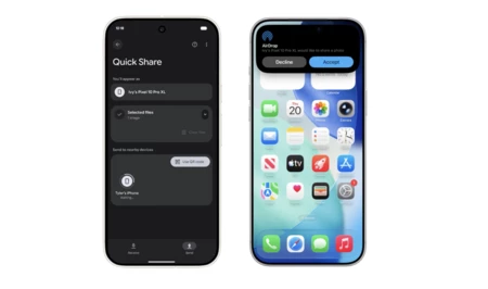 Google сделает возможным обмен файлами между Android и iPhone по AirDrop