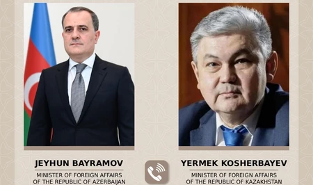 Главы МИД Азербайджана и Казахстана обменялись мнениями по региональным вопросам