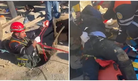 В Баку мужчина упал в глубокий канализационный колодец: стало известно о его состоянии