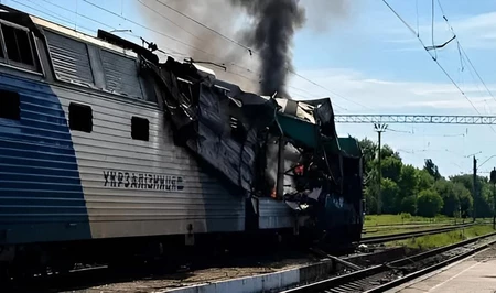 В Одесской области Украины БПЛА поразил локомотив пассажирского поезда, есть погибшие