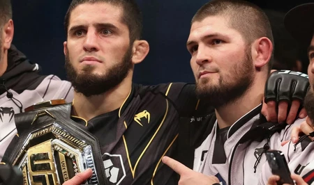 Хабиб Нурмагомедов и Ислам Махачев прибыли в Баку на турнир UFC
