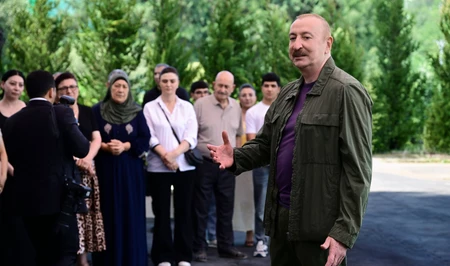 Президент Ильхам Алиев посетил село Гузейхырман Ходжавендского района