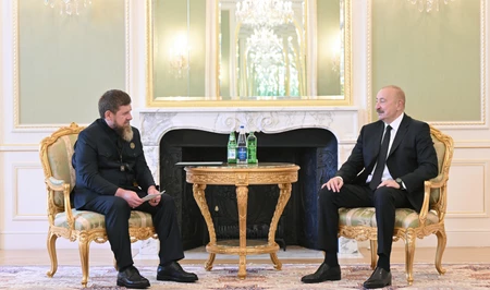 Президент Ильхам Алиев принял главу Чеченской Республики