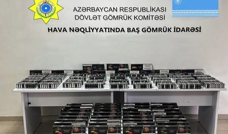 Пассажиры рейса Багдад – Баку пытались незаконно ввезти в страну сотни коробок кальянного табака