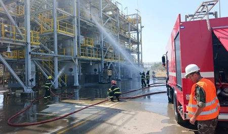 МЧС Азербайджана провело пожарно-тактическое учение на предприятии SOCAR в Сумгайыте