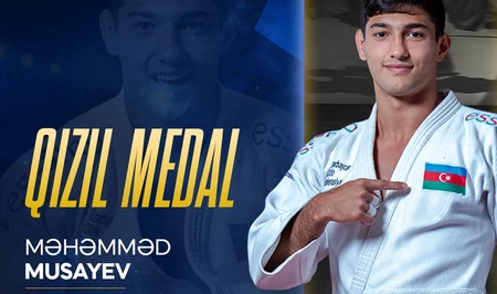 Мохаммед Мусаев завоевал второе золото Азербайджана на чемпионате Европы по дзюдо