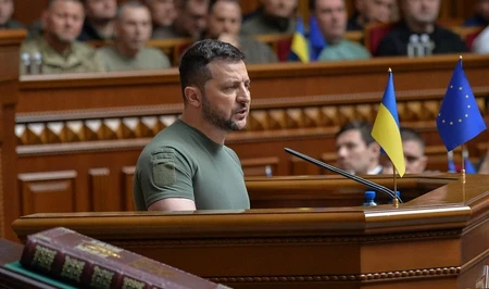 Президент Украины представил в Верховной Раде  план победы