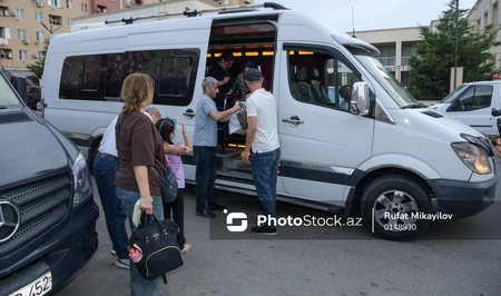 Очередная группа бывших вынужденных переселенцев прибыла в Ханкенди