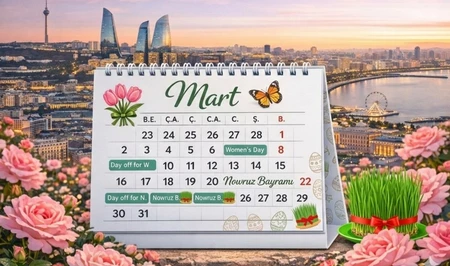В марте азербайджанцев ждет 17 нерабочих дней