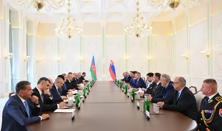 В Шуше состоялась встреча президентов Азербайджана и Словакии в расширенном составе