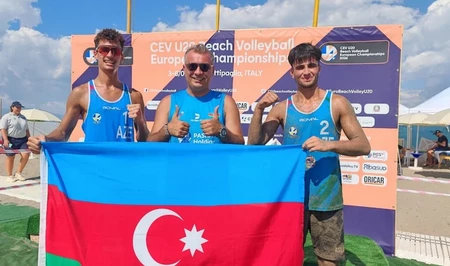Азербайджанские волейболисты улучшили результат на чемпионате Европы