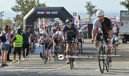 Определился победитель международных соревнований по триатлону IRONMAN 70.3 в Баку