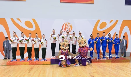 Сборная Азербайджана по гимнастике завоевала бронзу на III Играх СНГ