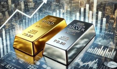 Стоимость золота и серебра продемонстрировала рост на бирже COMEX