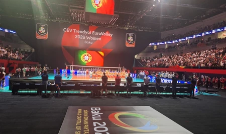 В Баку состоялась церемония открытия чемпионата Европы по волейболу