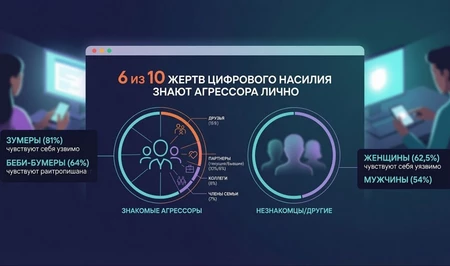 6 из 10 жертв цифрового насилия в мире знают агрессора лично - ИССЛЕДОВАНИЕ