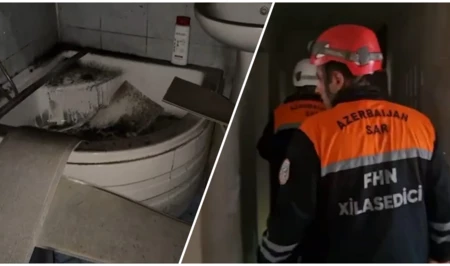 В жилом доме в Баку произошел взрыв, есть пострадавший