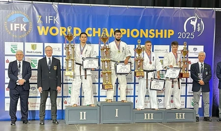 Азербайджанские каратисты завоевали четыре медали на чемпионате мира в Германии
