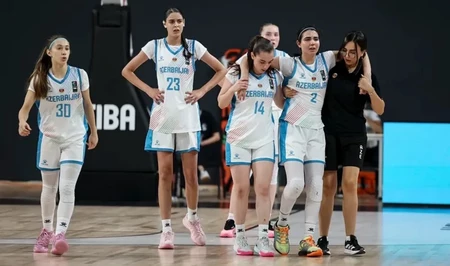 Женская сборная Азербайджана по баскетболу проиграла все матчи чемпионата Европы